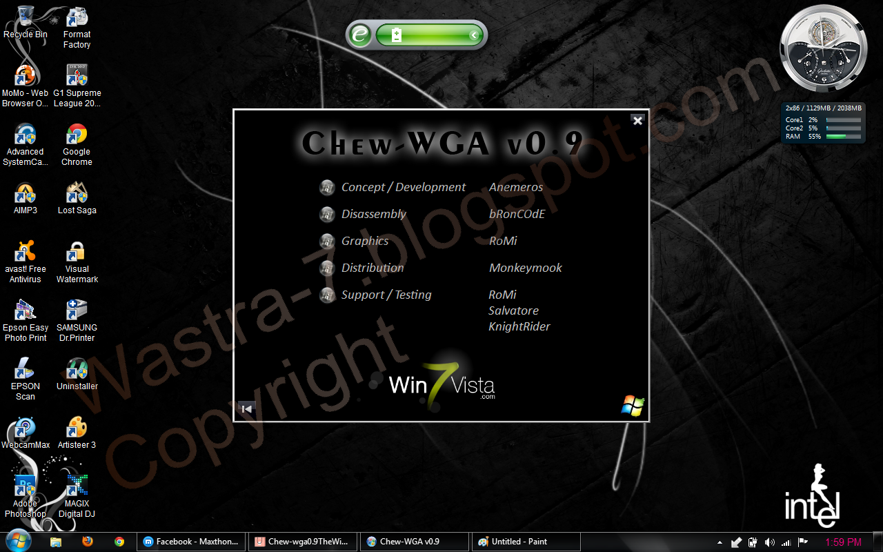 Download Windows 7 build Activator - ChewWGA v
